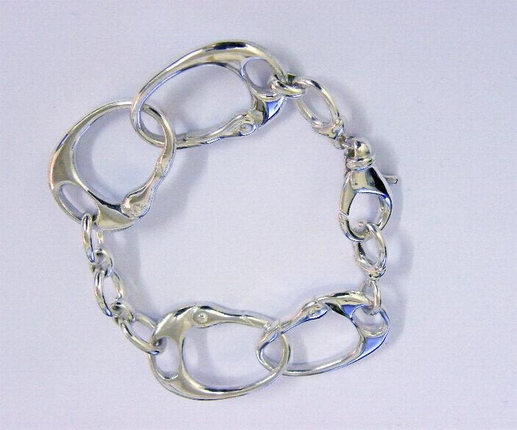 COMBO - Handcuffs Necklace/Bracelet (#929) - SkullJewelry.com