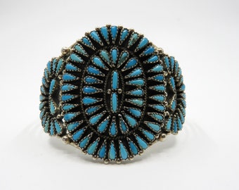 VINTAGE 60s〜70s Navajo Turquoise Bangle Vintage Turquoise Cuff Bracelet 60s 70s Native American