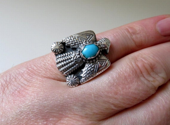 Thunderbird turquoise ring deals