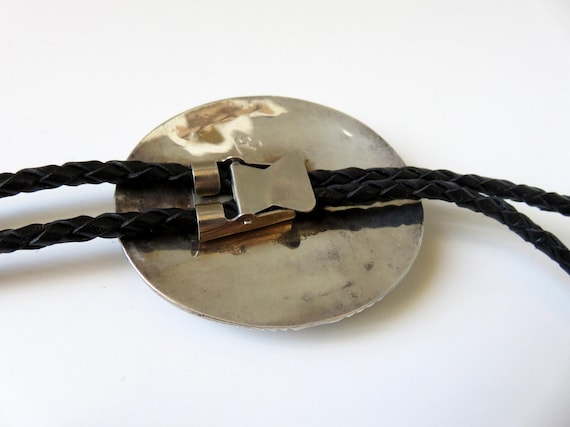 Alvin Boy Vintage Native American Navajo Royston Turquoise Sterling Silver Bolo Signed Alvin Boy Vintage Native American Navajo Royston Turquoise Sterling Silver Bolo Signed