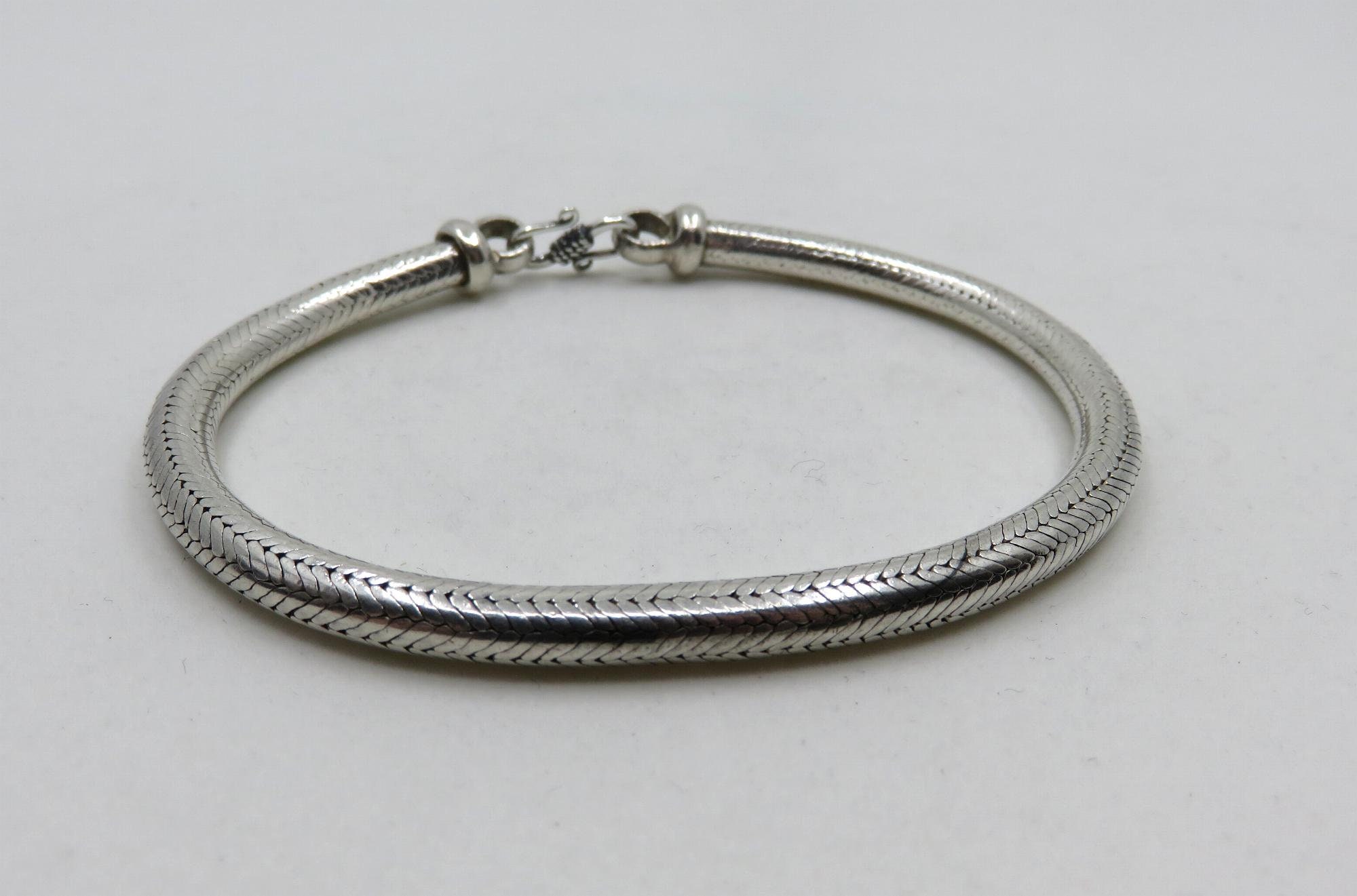Snake chain bracelet silver Clearance