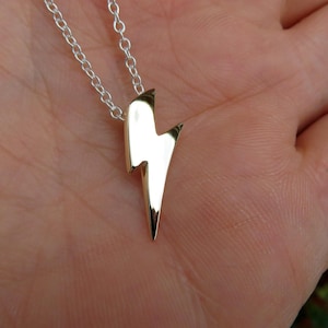 Solid 9ct Yellow Gold Lightning Bolt Pendant Glam Ziggy by You Got The Silver