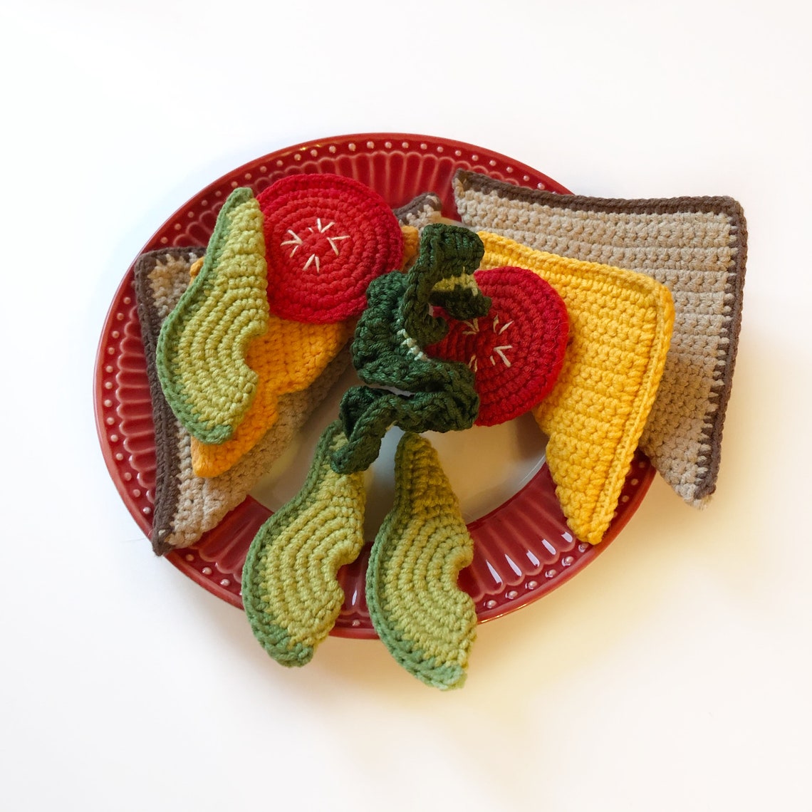 Breakfast Crochet Pattern Amigurumi Play Food Pattern Play Etsy