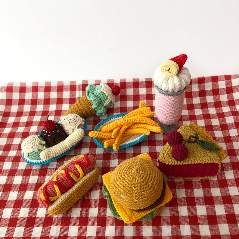 FAST FOOD Crochet Pattern Play Food Crochet Pattern Etsy