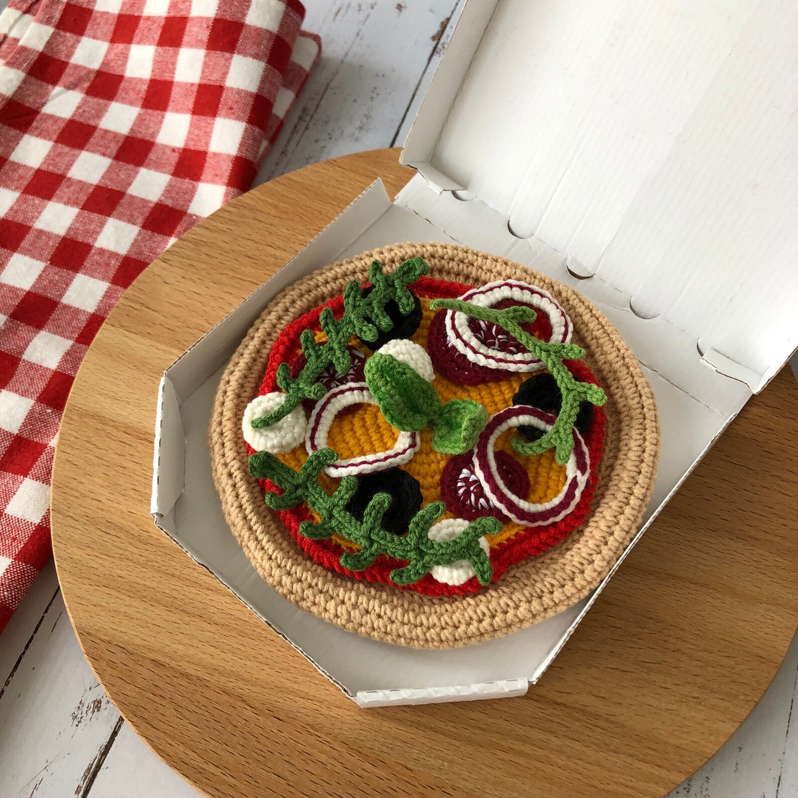 Crochet Pizza Pattern Amigurumi Food Crochet Pattern Etsy