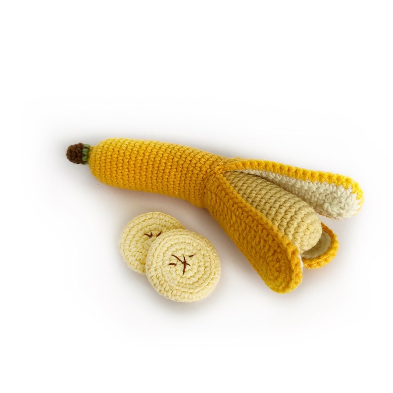 BANANA Crochet Banana Amigurumi Pattern Crochet Play Food Etsy