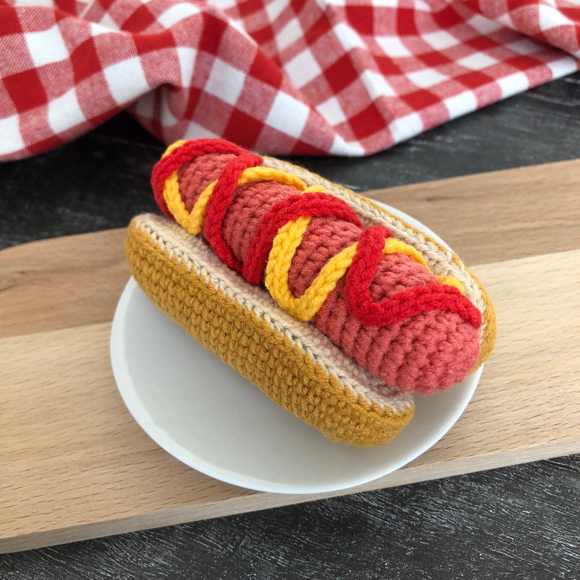 Crochet Hot Dog Pattern Amigurumi Pattern Toy Food Etsy