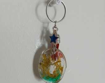 Resin key ring