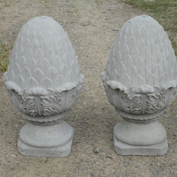 Concrete Finial Etsy