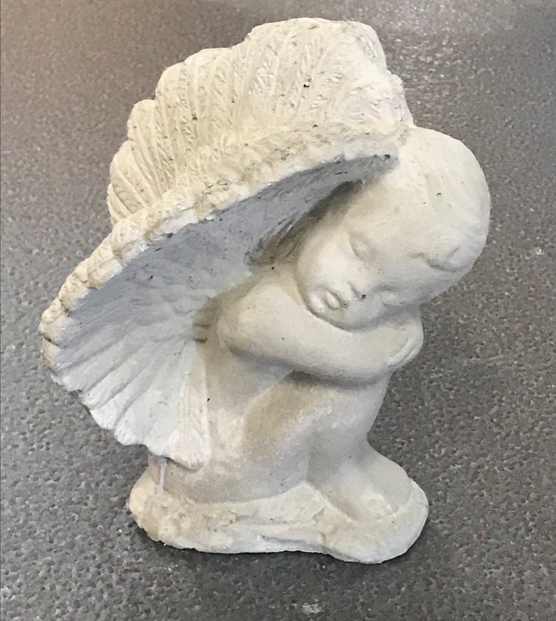 Angel Statue Cherub Statues Sleeping Angel Cement Angel Etsy
