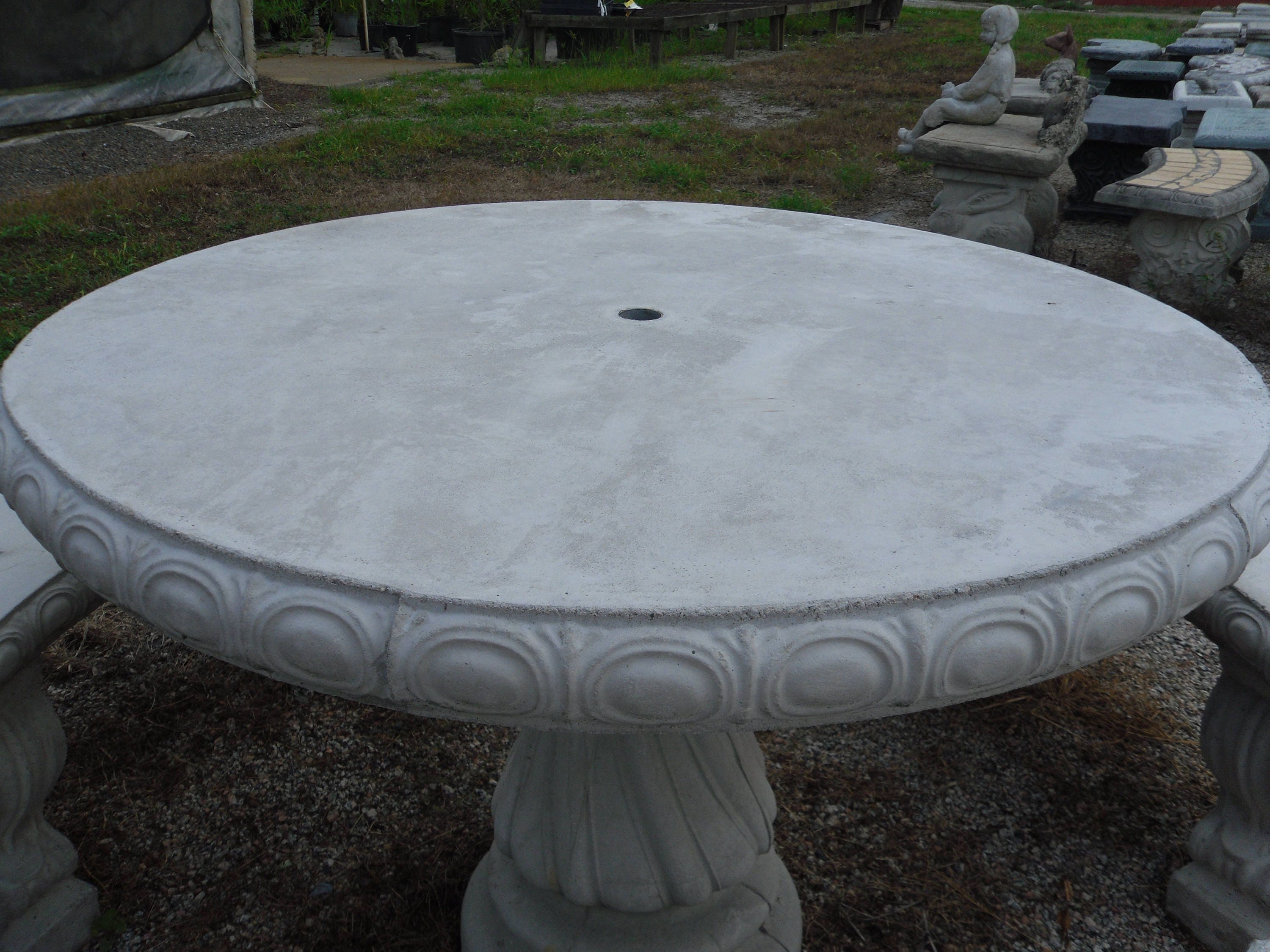 Outdoor Table Set Patio Set Cement Patio Table Set Outdoor Etsy