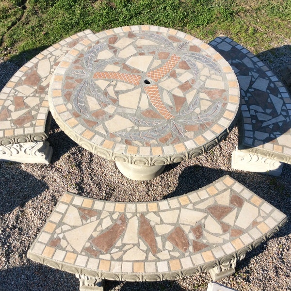 Mosaic Table Top Etsy