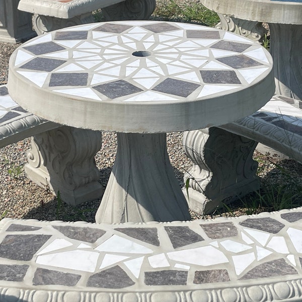 Outdoor Mosaic Table Etsy