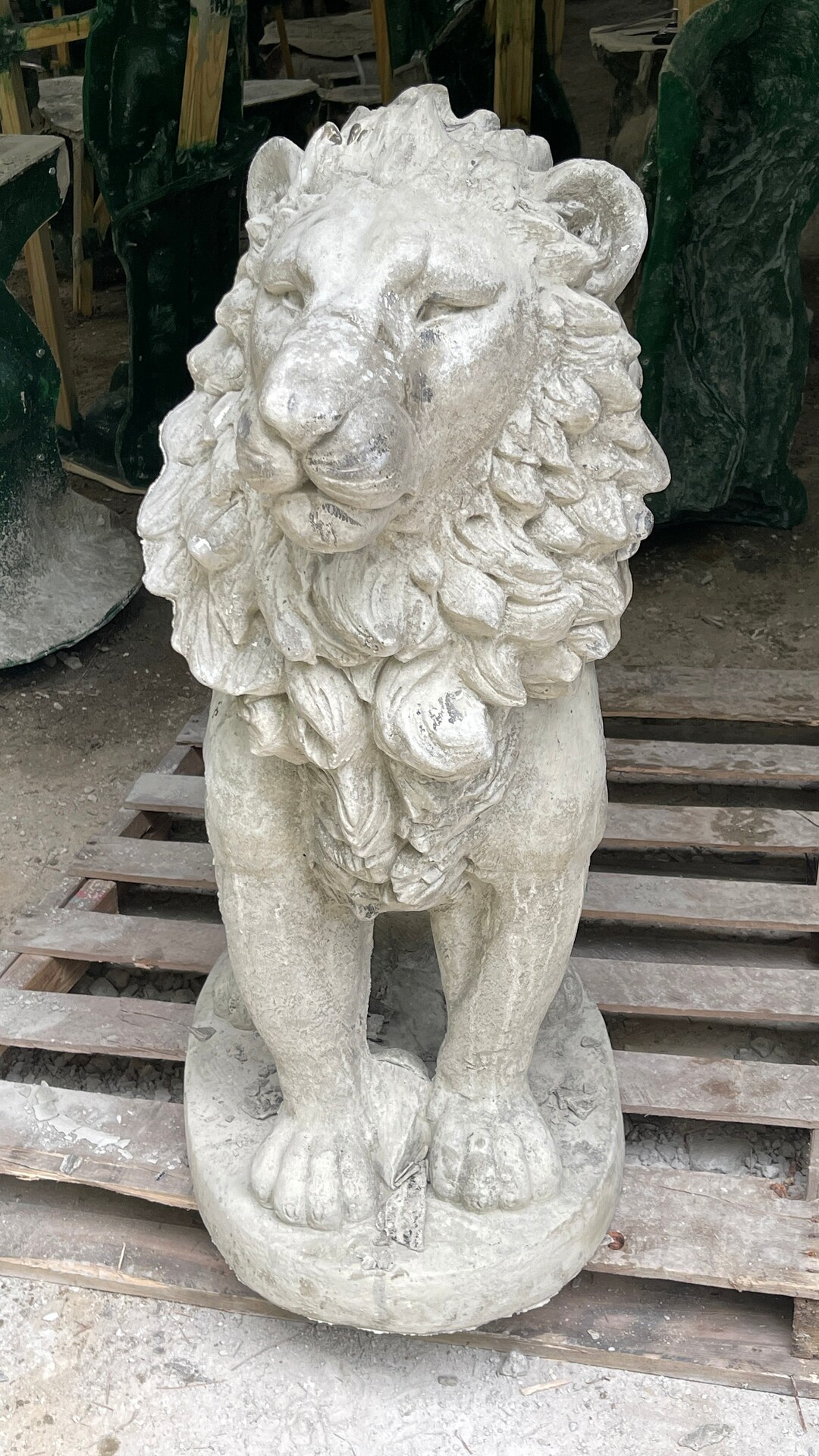 Lion Statues, Outdoor Lion Statues, Concrete Lion Statue, Elegant Lion