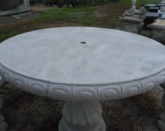 42" Round Tabletop with Pedestal - NO BENCHES - Table and Pedestal Only
