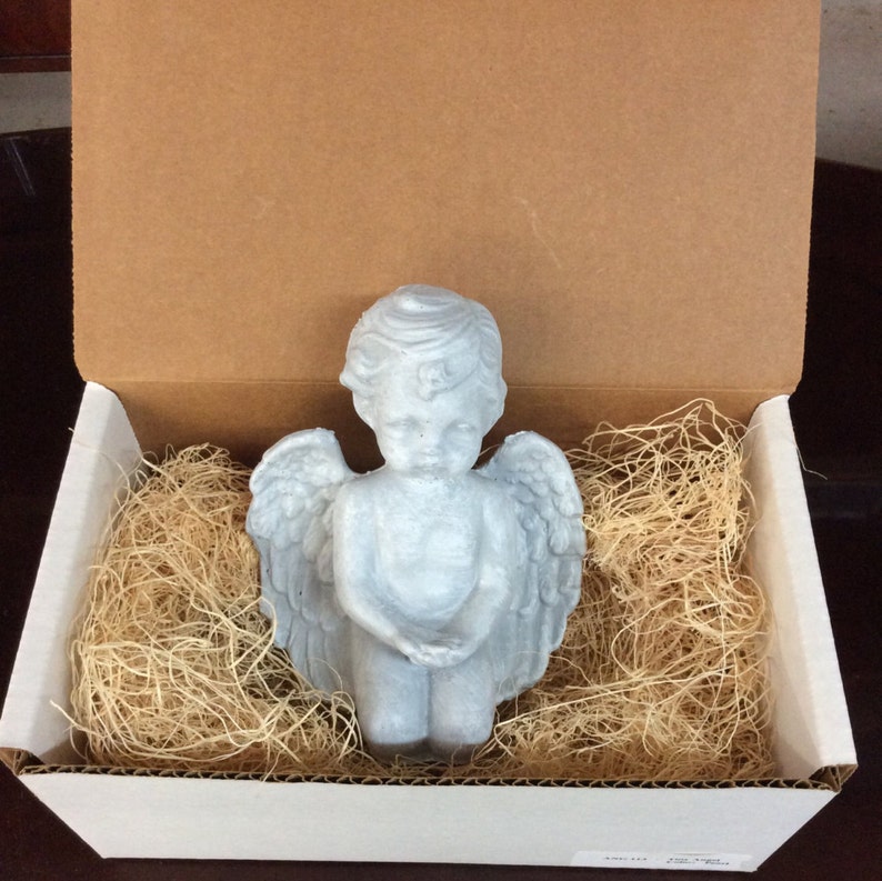Tiny Angel Cement Angel Statue Angels Small Angels Indoor Etsy