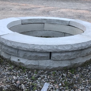 Concrete Fire Pit - Outdoor Fire Pit - Patio Fire Pit - Seasonal Fire Pit - Fire Ring - Patio Fire Ring - Wood Burning Pit - Outdoor Decor