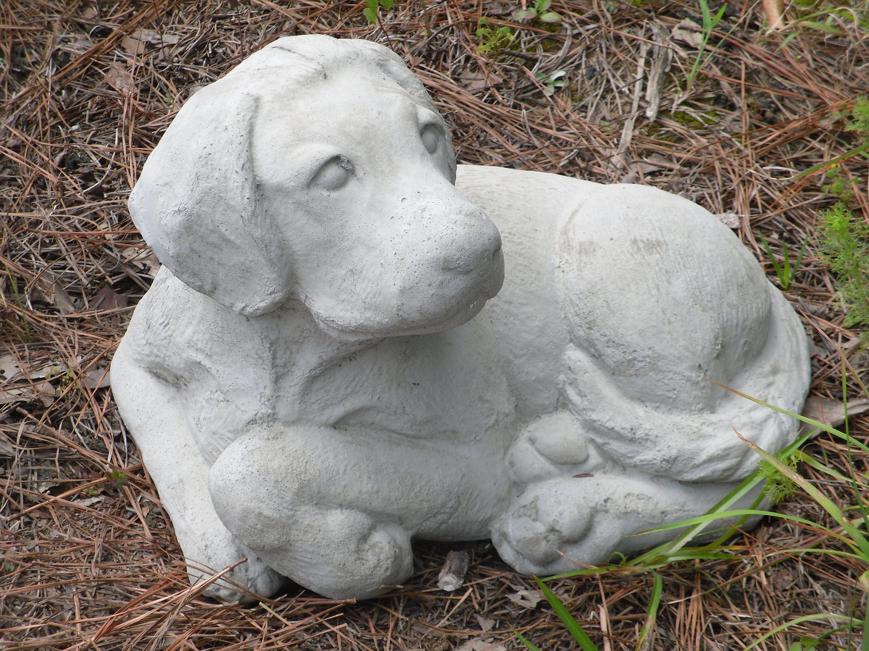 outdoor labrador retriever statue