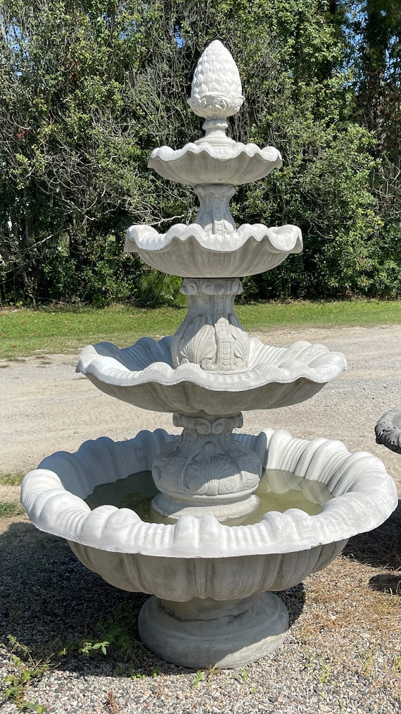 Concrete Water Feature, Lg Italian Style Fountain, Outdoor Water Fountain,  Garden Water Feature, Yard Art, Home Decor, Garden Decor Fountain - Etsy
