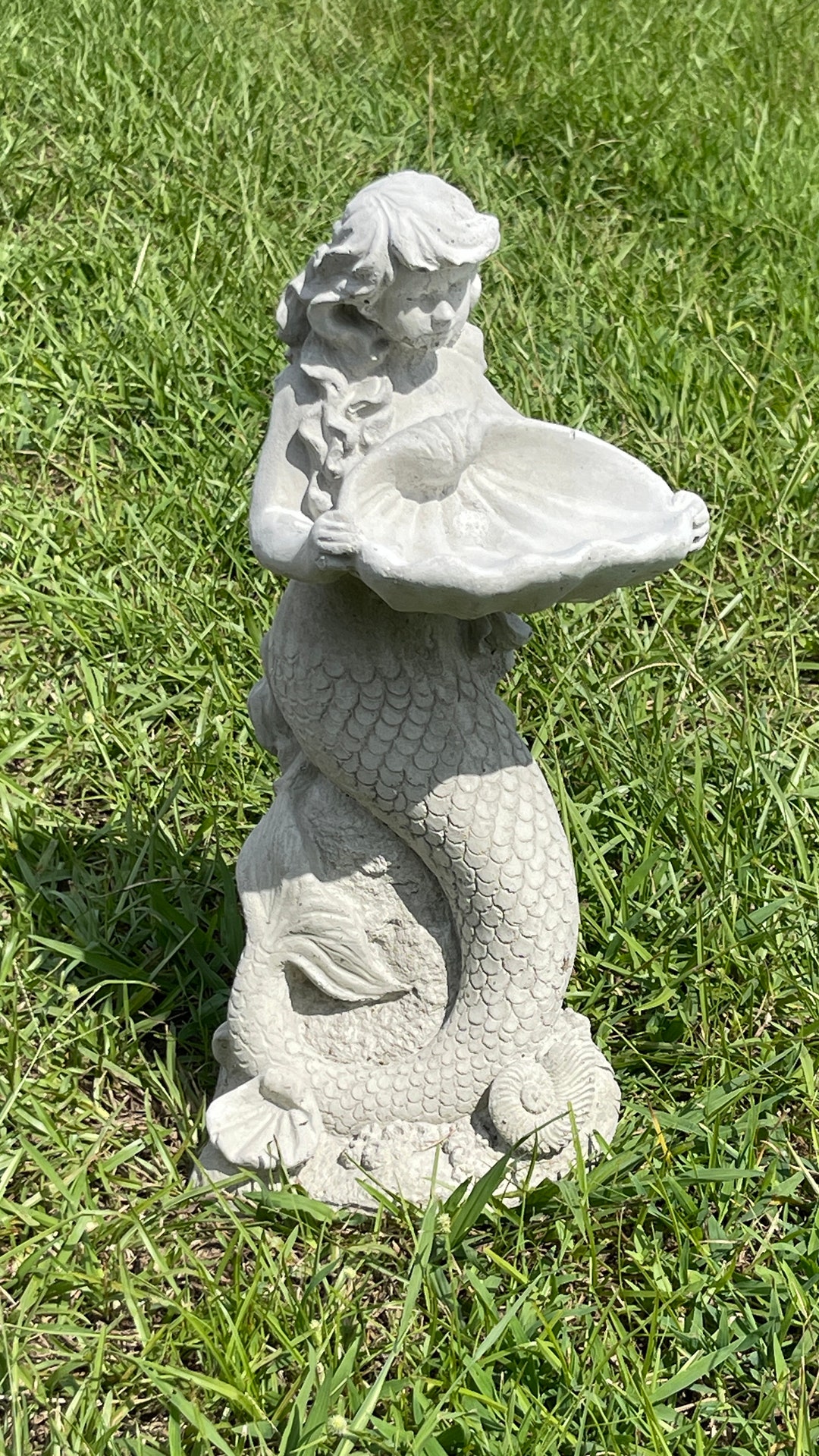 Mermaid Statue, Mermaid Fountain Topper, Mermaids, Concrete Mermaid ...