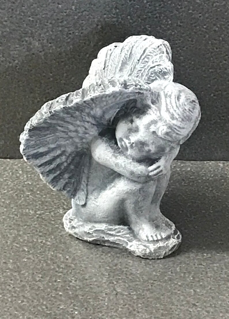 Angel Statue Cherub Statues Sleeping Angel Cement Angel Etsy