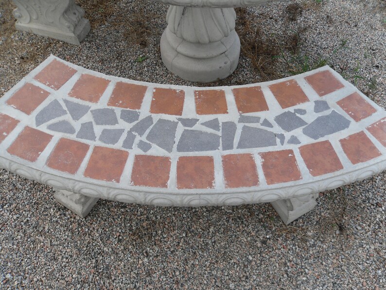 Juego de mesa de patio de cemento Juego de mesa de exterior Etsy España