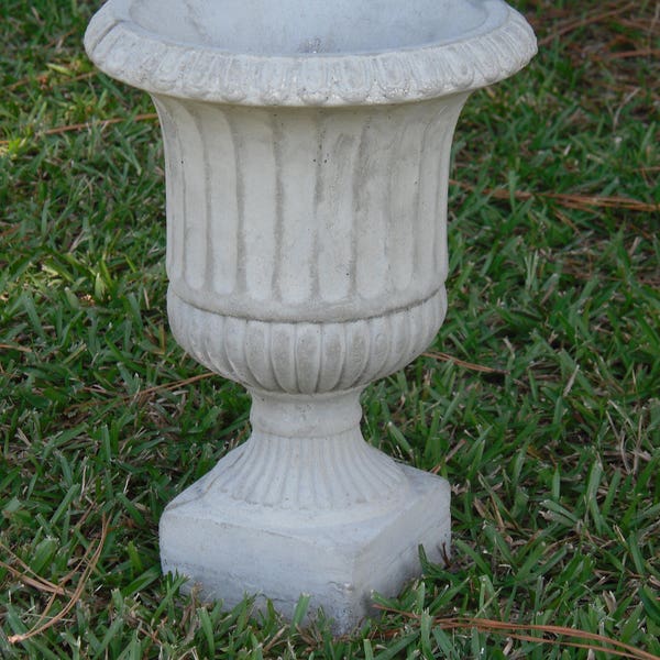 Memorial Urn, Memorial Vase, Planter, Indoor Planter, Outdoor Patio Planter, Cemetery Vase, Cement Urn, Concrete Planters, Memorial Vase