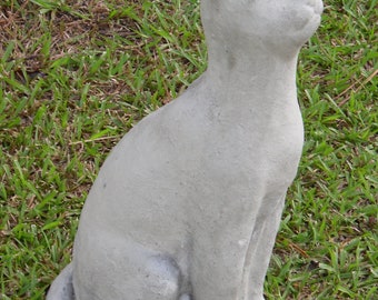 Oscar the Cat Statue, Cement Cat Statuary, Cat Memorial Stone, Sitting Cat, Outdoor Cat Statue, Garden Cat Statuary, Garden Statue Cat Decor