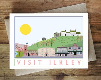 Visit Ilkley Greetings Card