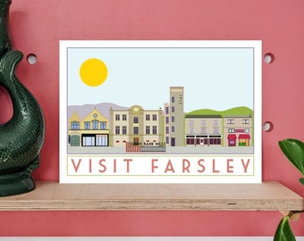 Visit Farsley Travel Poster