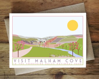 Malham Cove Greetings Card