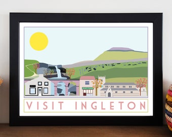 Visit Ingleton Travel Poster