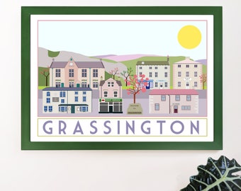 Grassington Travel Poster