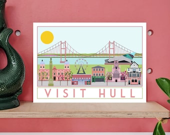 Visit Hull Travel Poster