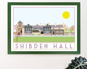 Shibden Hall Travel Poster