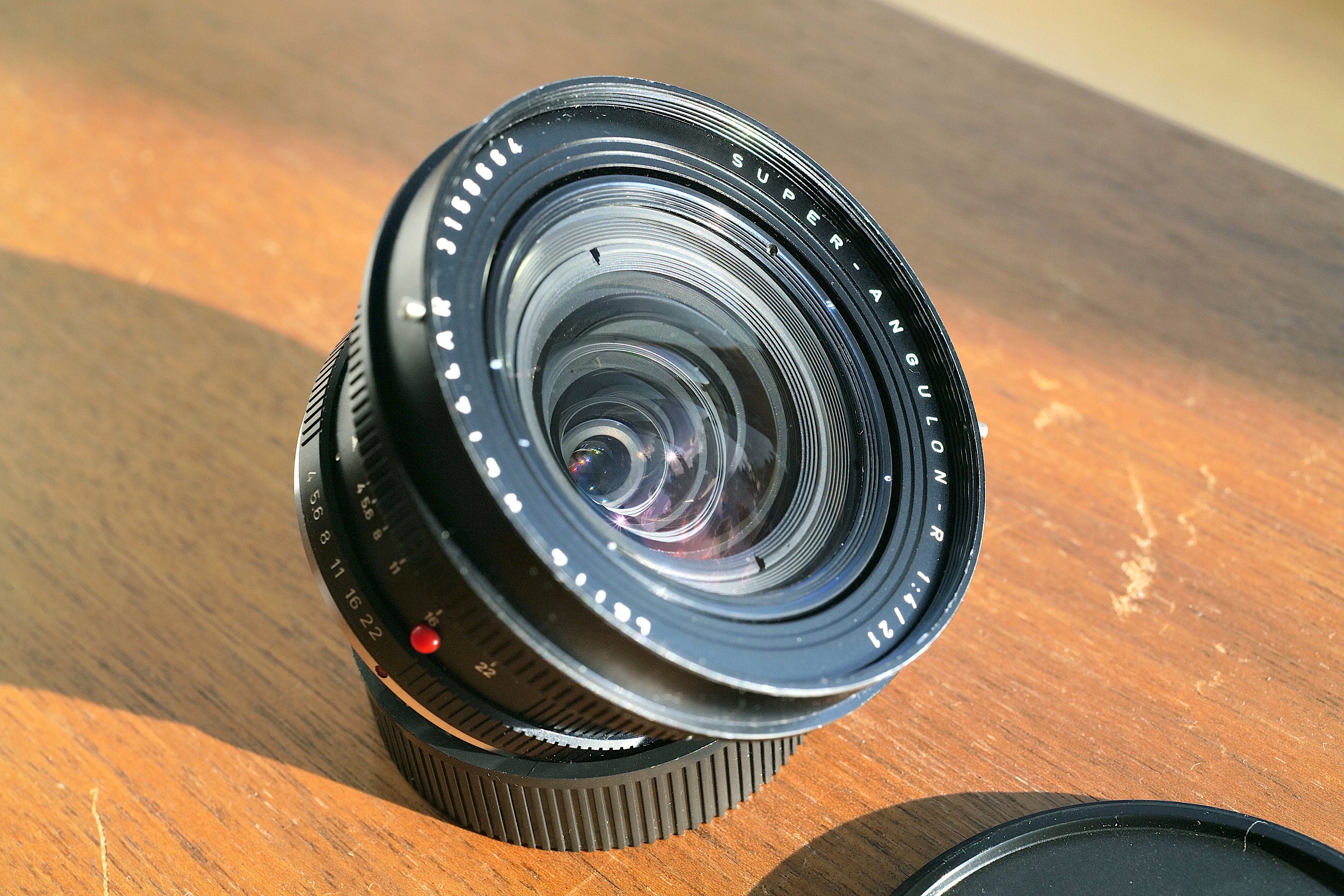 Leica 21/4 Leitz Wetzlar Super Angulon R 21mm F4 Lens Rare Latest