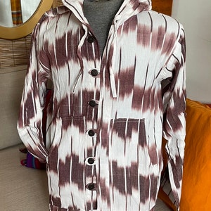 woven cotton hoody XL