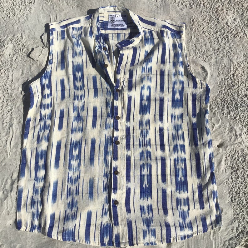 Sleeveless button down Men\u2019s Shirts L