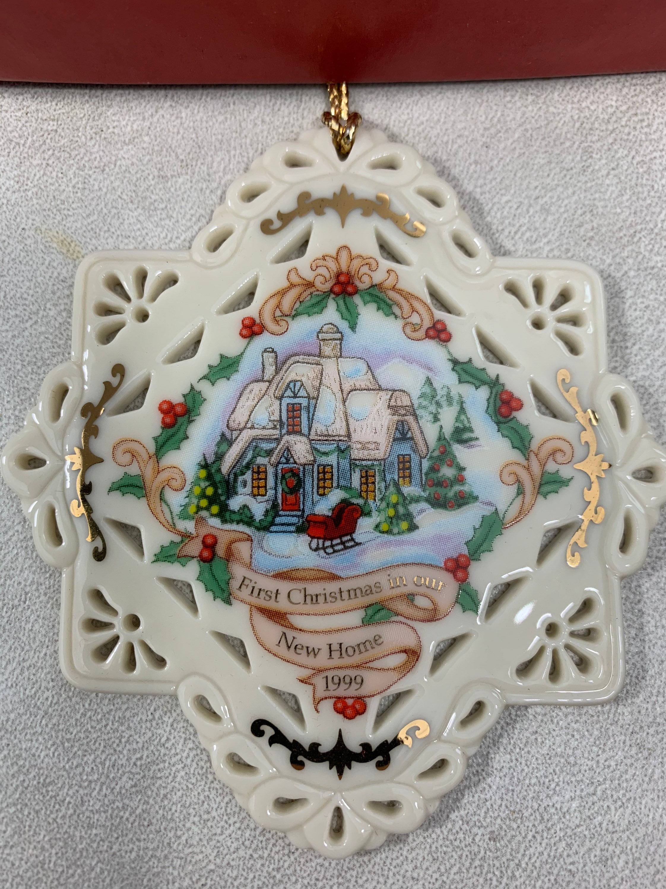 Lenox Porcelain First Christmas in Our New Home Ornament Etsy