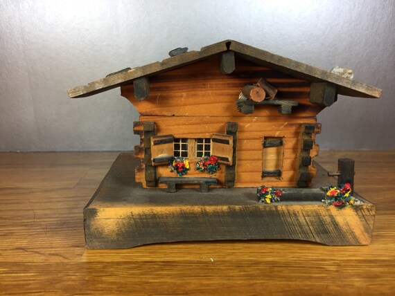 Thorens Swiss Log Cabin Music Box Etsy
