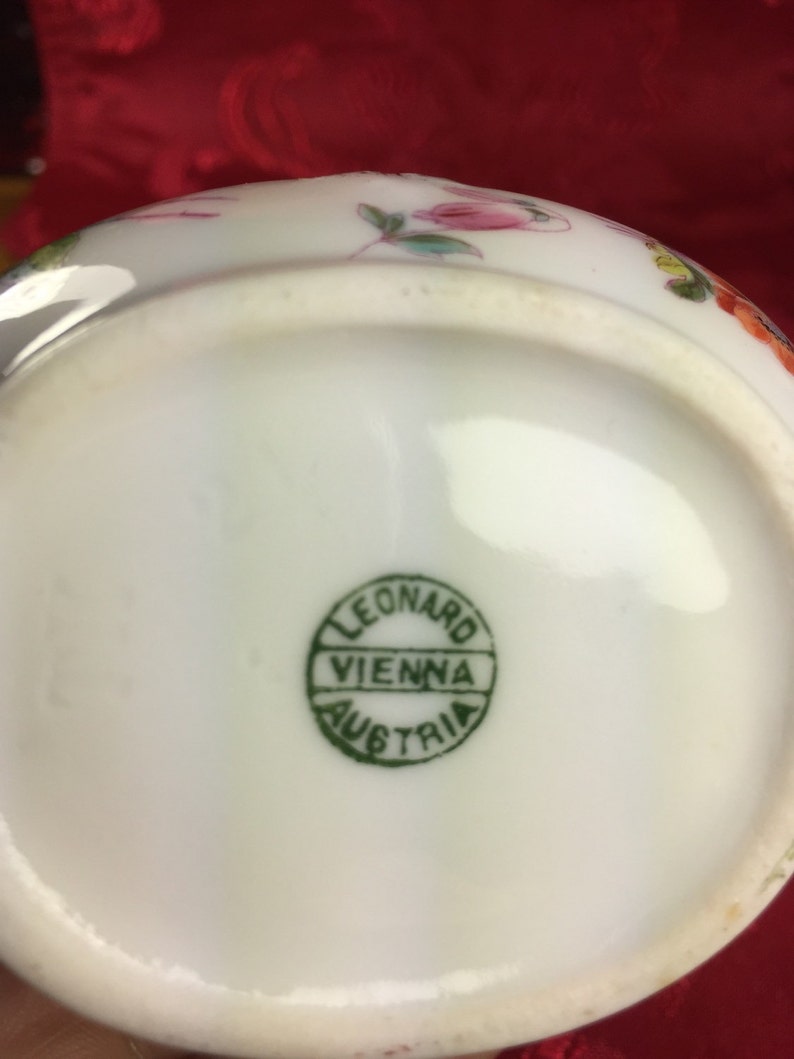 Leonard Vienna Austria Creamer and Suger Bowl
