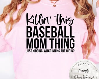 Funny Baseball Mom Shirt: What Inning Are We In? - Soft Cotton Tee