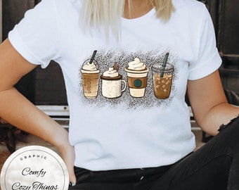 Leopard Print Coffee Lover T-Shirt