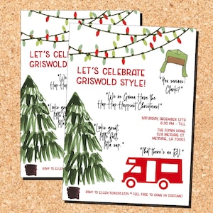 Christmas Vacation Invitation, Griswold Christmas Invitation, Christmas Vacation Griswold Invitation, Funny Christmas Party Invitation