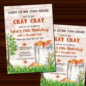Crawfish Einladung, Crawfish Boil Einladung, Crawfish Birthday Party, Crawfish Boil Party, Crawfish Party Einladung, Digital