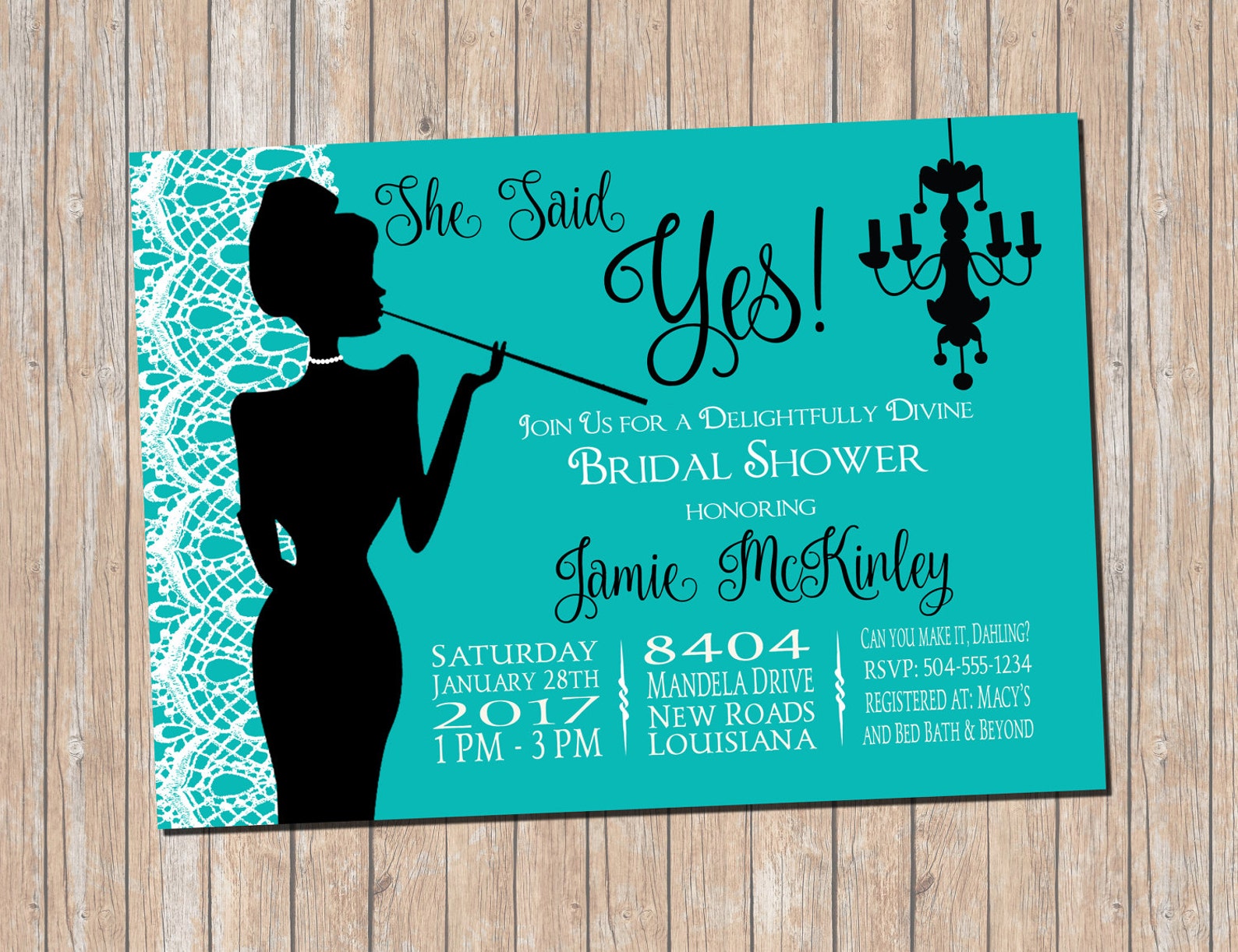 Breakfast at Tiffany's Invitation Breakfast at - Etsy