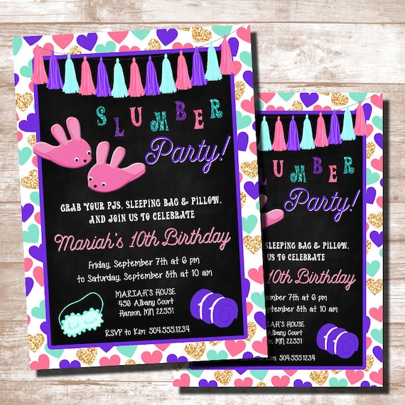 Sleepover invitations deals