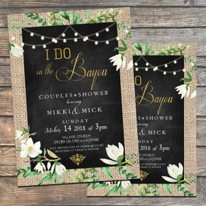 I Do on the Bayou Couples Shower Invitation, I Do on the Bayou Invitation, Couples Shower Invitation, Louisiana Invitation, Digital File