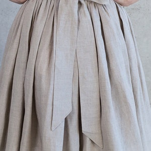 Gretel With an Attitude Set of Wraparound Full Linen Skirt With Pockets ...