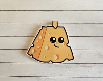 Marcador magnético de queso kawaii, bonito regalo de papelería